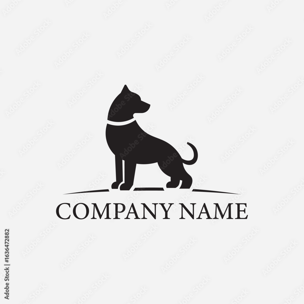 Naklejka premium Dog Logo Design