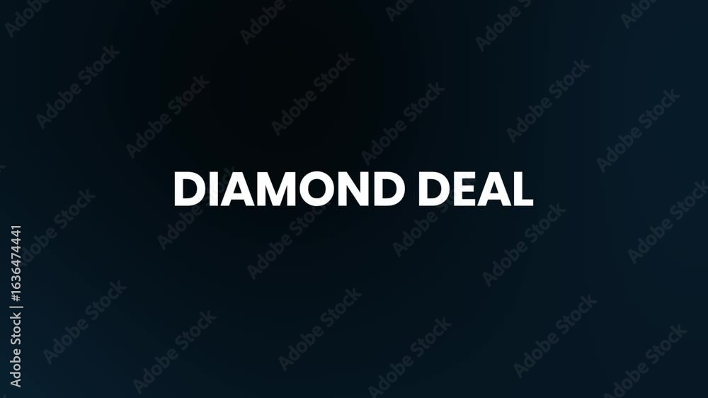 Diamond Deal Text Animation | Luxury 4K Title Animation