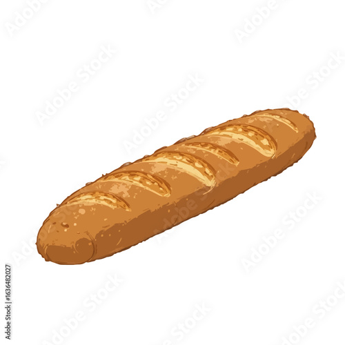 Baguette vector illustration 