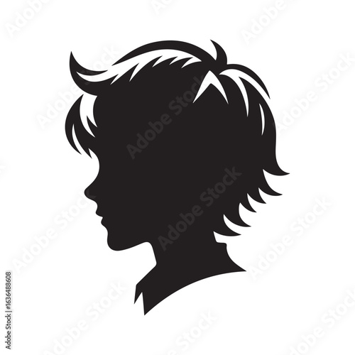 treat kids vector silhouette clip art logo design illustration