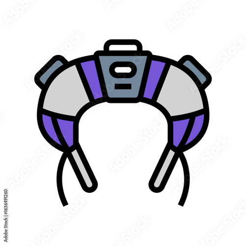 bulgarian bag functional fitness color icon vector illustration