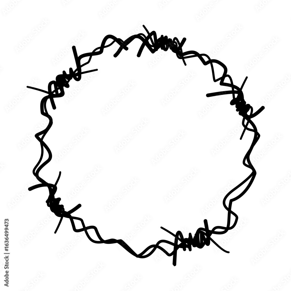Obraz premium Barbed fence