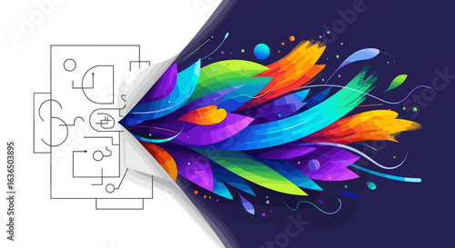 From Blueprint to Vibrant Creativity Burst