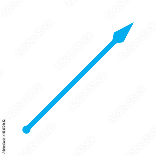 Javelin lance pike colored icon