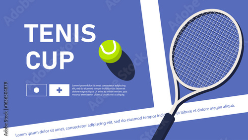 Players compete in a dynamic tennis cup event outdoors.