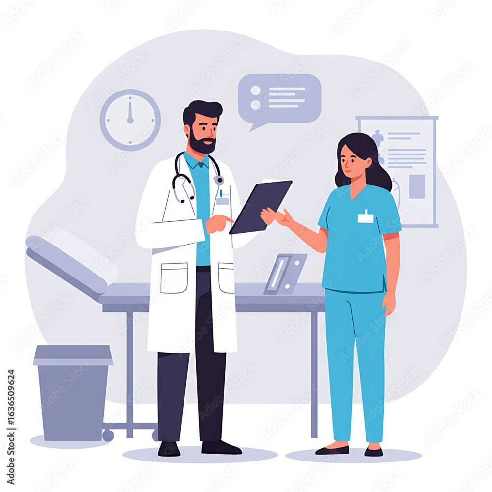 Fototapeta premium business man and woman in office