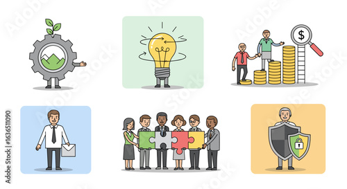 Wallpaper Mural Visualizing Business Growth Innovation and Teamwork Torontodigital.ca