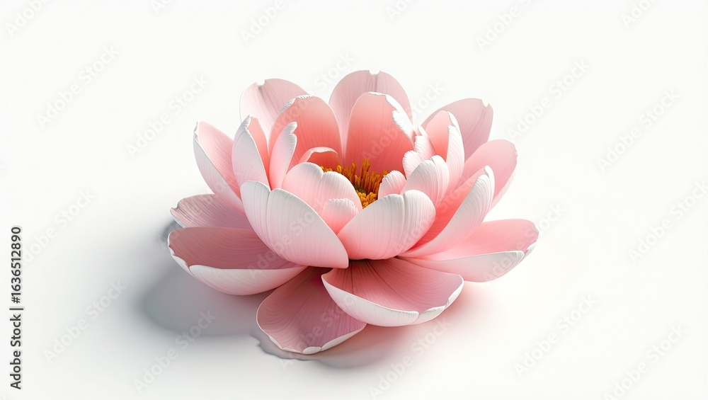 Fototapeta premium Detailed close-up of a delicate pink flower.