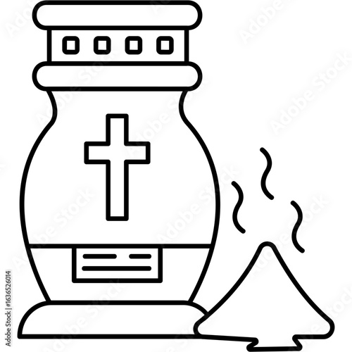 Line art Ashes Icon