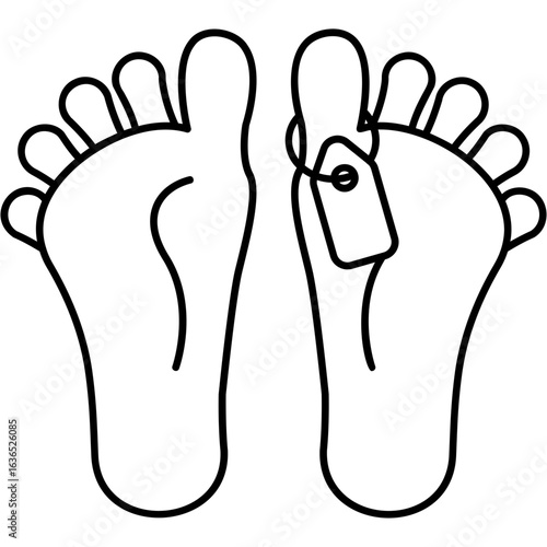 Line art Corpse Icon