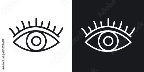 Visible icon. Thin Linear Style Designs for web design and infographics