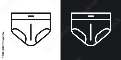 Underpants icon. Thin Linear Style Designs for web design and infographics