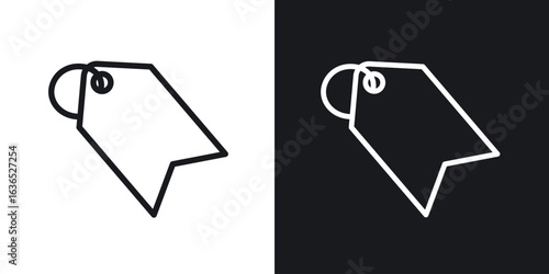Tags icon. Thin Linear Style Designs for web design and infographics