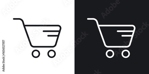 Shopping icon. Thin Linear Style Designs for web design and infographics