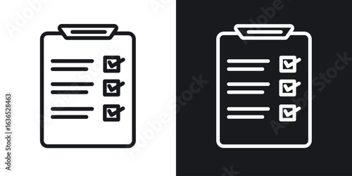 Planning icon. Thin Linear Style Designs for web design and infographics