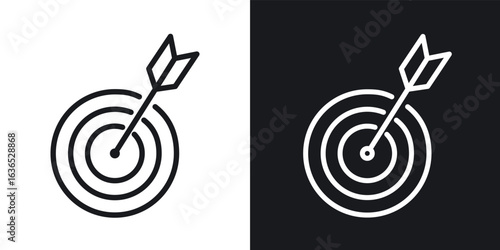 Objectives icon. Thin Linear Style Designs for web design and infographics