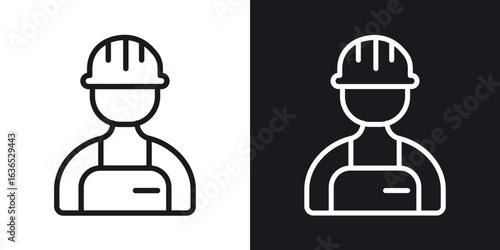 Labour icon. Thin Linear Style Designs for web design and infographics