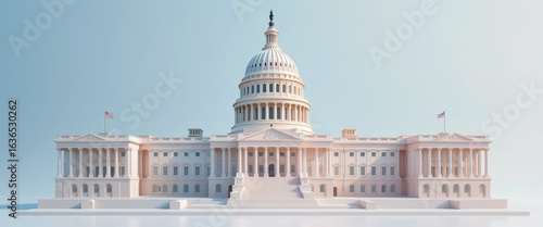 Wallpaper Mural Historic architectural tour of the u.S. Capitol building washington d.C. 3d model digital art perspective government structure Torontodigital.ca
