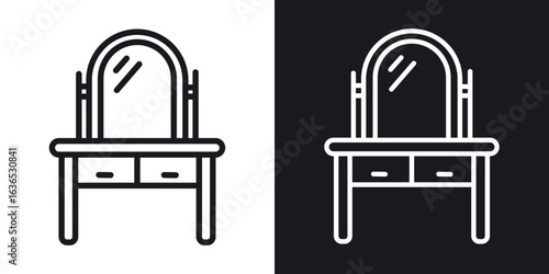 Dresser icon. Thin Linear Style Designs for web design and infographics
