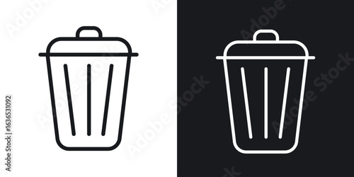 Delete icon. Thin Linear Style Designs for web design and infographics