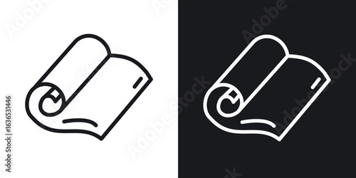 Construction film roll icon. Thin Linear Style Designs for web design and infographics