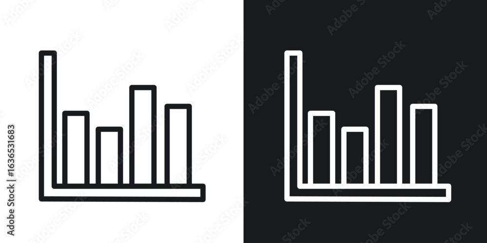 Valokuva Chart histogram icon