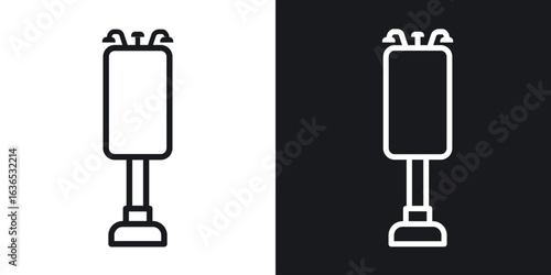 Billboard icon. Thin Linear Style Designs for web design and infographics