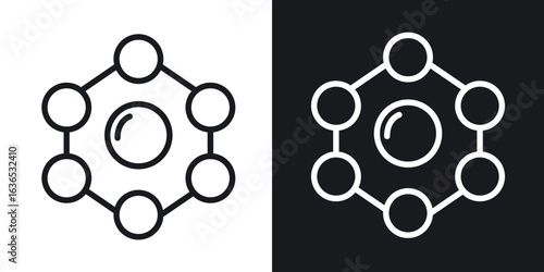 Antioxidant icon. Thin Linear Style Designs for web design and infographics