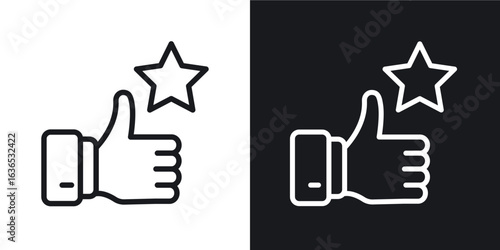 Appreciation icon. Thin Linear Style Designs for web design and infographics