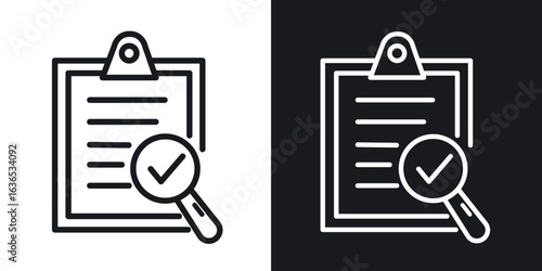 Compliance icon. Thin Linear Style Designs for web design and infographics
