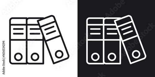 Binder icon. Thin Linear Style Designs for web design and infographics