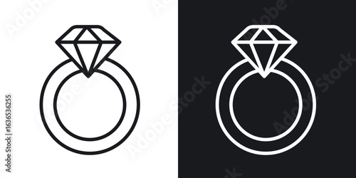 Ring icon. Thin Linear Style Designs for web design and infographics