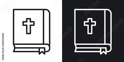 Bible icon. Thin Linear Style Designs for web design and infographics