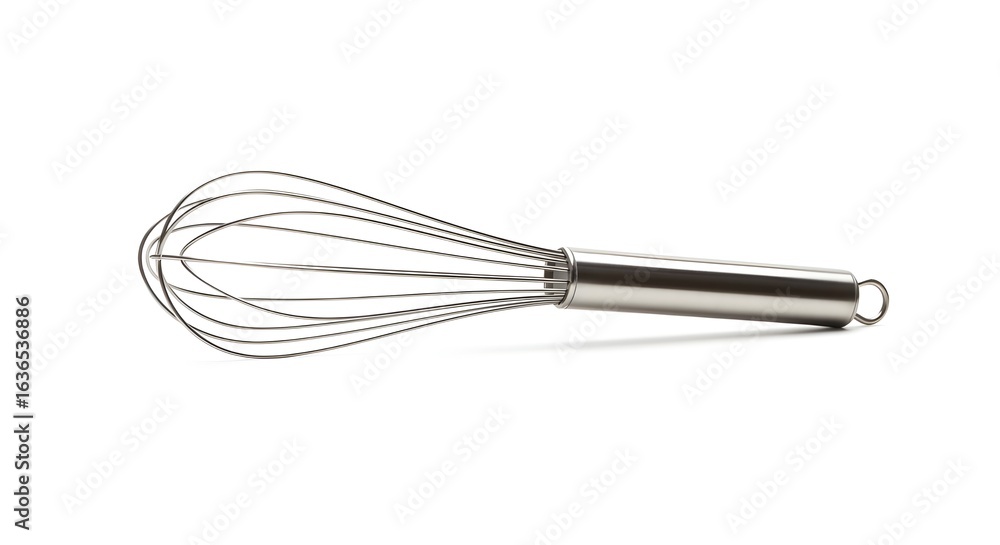 Stainless steel whisk isolated on white background. Stainless steel whisk isolated on white background.