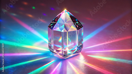 abstract pattern background and light glass diamond,