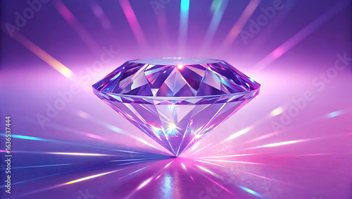 abstract pattern background and light glass diamond,