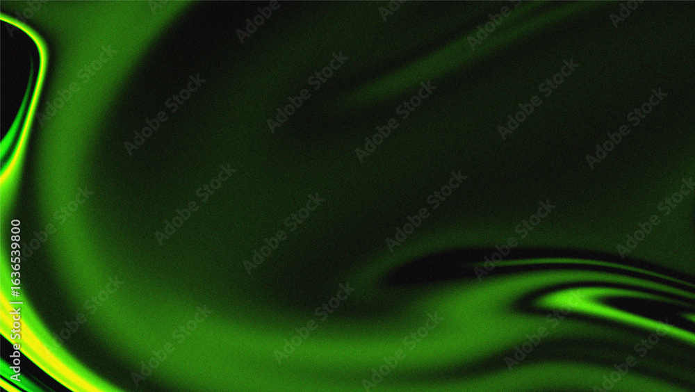 Obraz premium green shape on grainy textured grunge black backdrop background