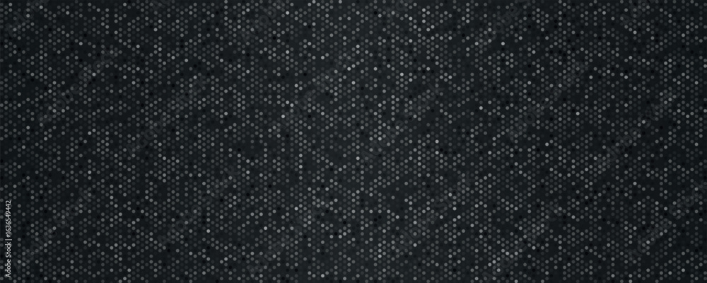 Fototapeta premium Elegant dark background with dots. Black fabric background.
