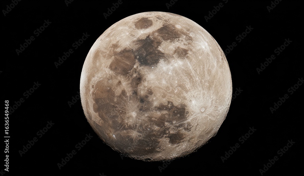 Obraz premium Full Moon Night Sky Celestial Body Space Exploration