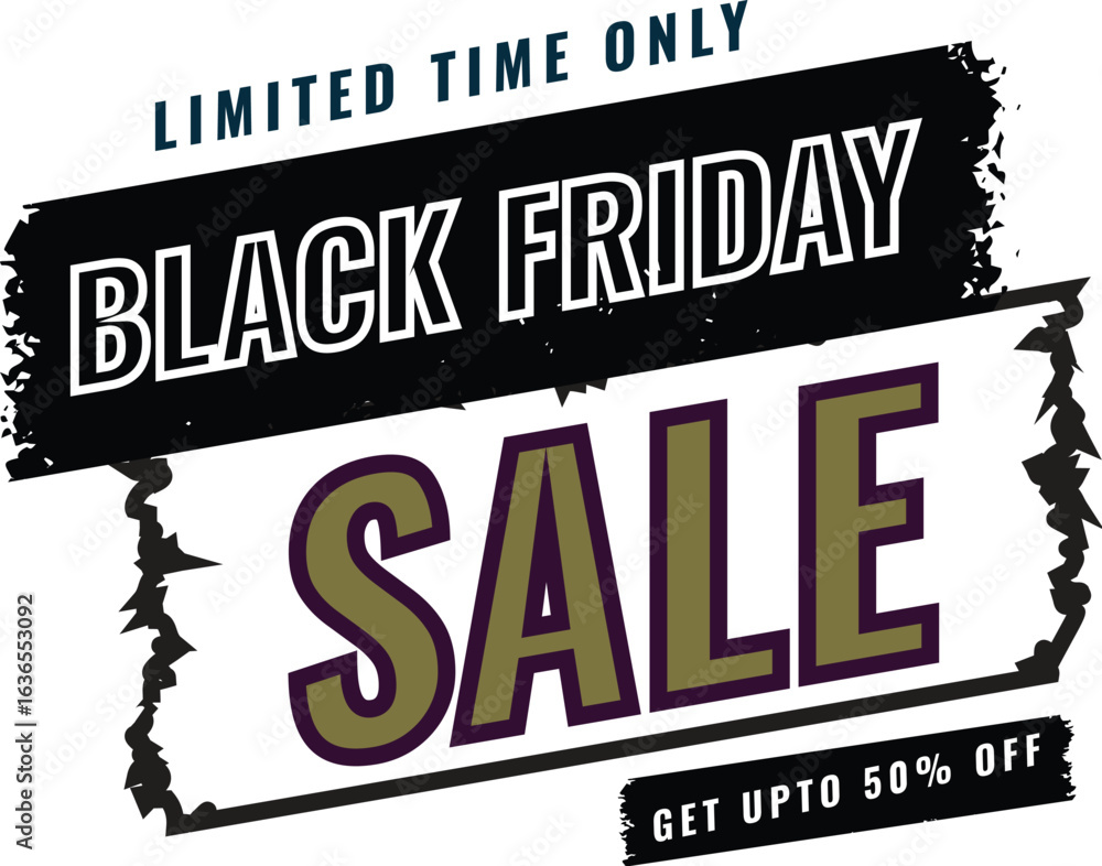 Fototapeta premium stylish black friday sale label background