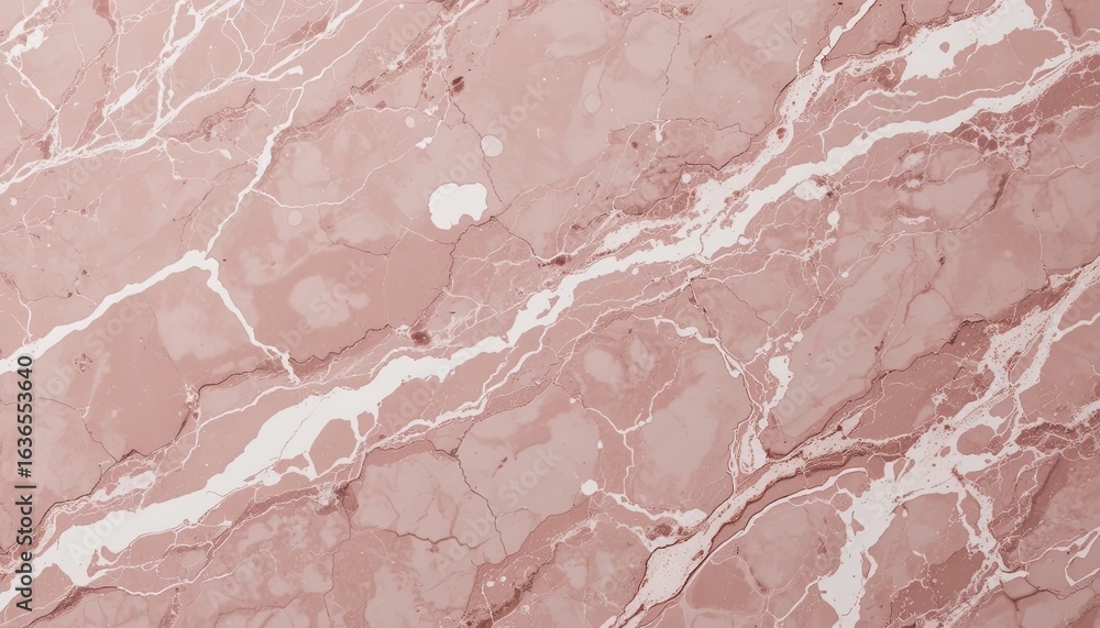 Fototapeta premium Detailed close-up view of a rosy-pink marble surface.