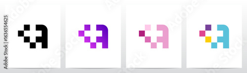 Plus Cross Square Negative Space Modern Letter Initial Logo Design A