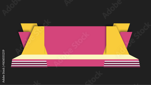 New 2d Stage Design Vector 