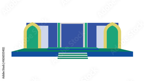 New 2d Stage Design Vector 