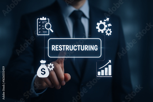 Concept of restructuring business and making company profitable. From loss to success. Avoid losses.