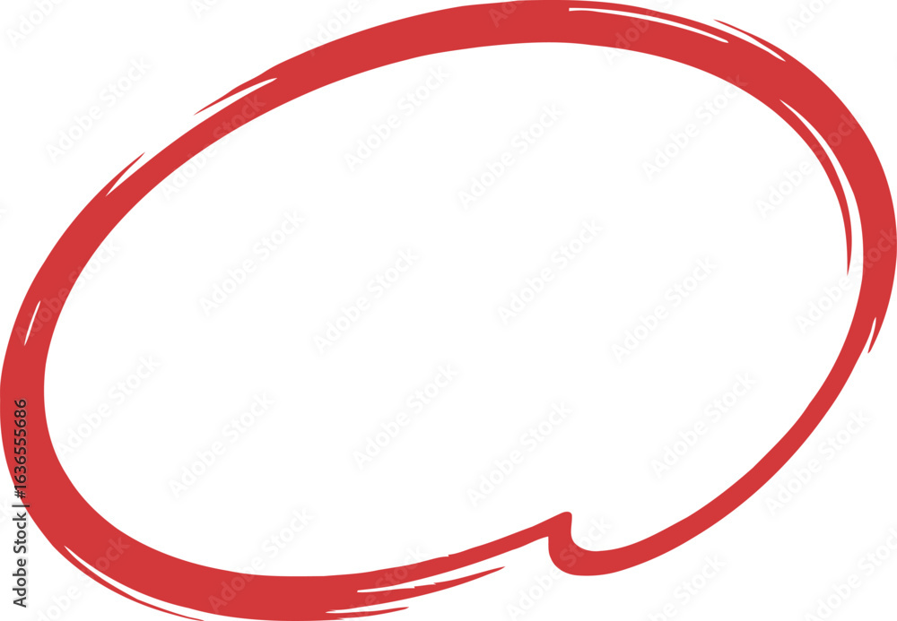 Simple red oval shape with brush stroke texture and white highlights vector Simple red oval shape with brush stroke texture and white highlights vector