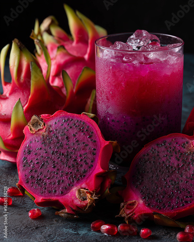 Dragon Fruit Refresher: A Vibrant Tropical Elixir
