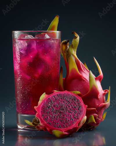 Dragon Fruit Refresher: Vibrant Tropical Drink
