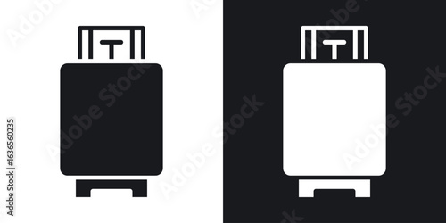 LPG icon in black and white glyph versions