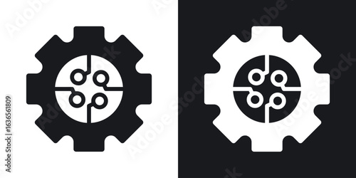 ETL icon in black and white glyph versions